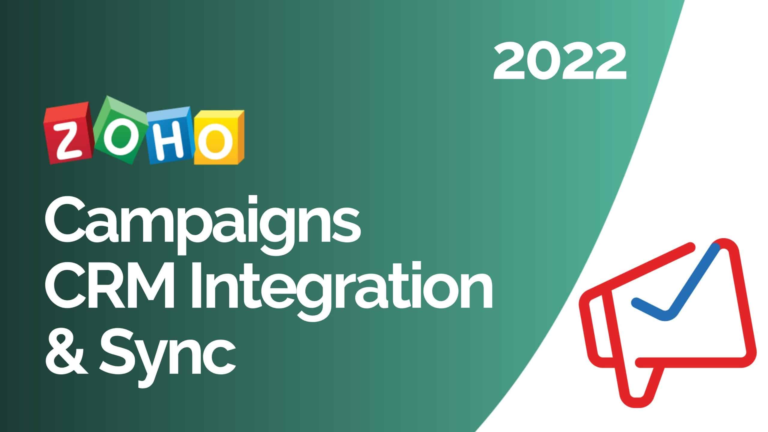 zoho campaigns crm integration and sync