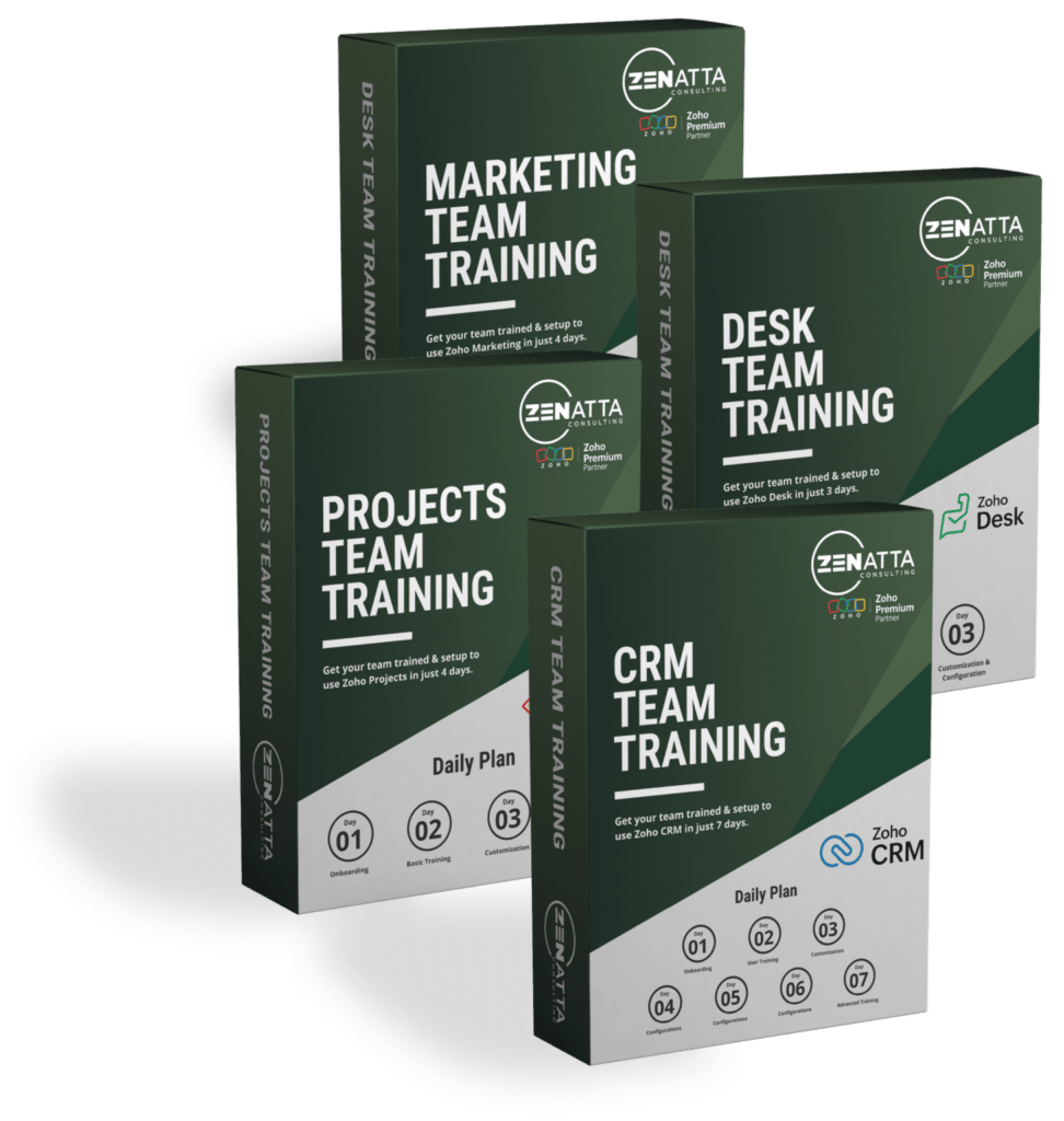 Zoho Desk Training -  -  - Team Training Boxes - Zoho Desk Training