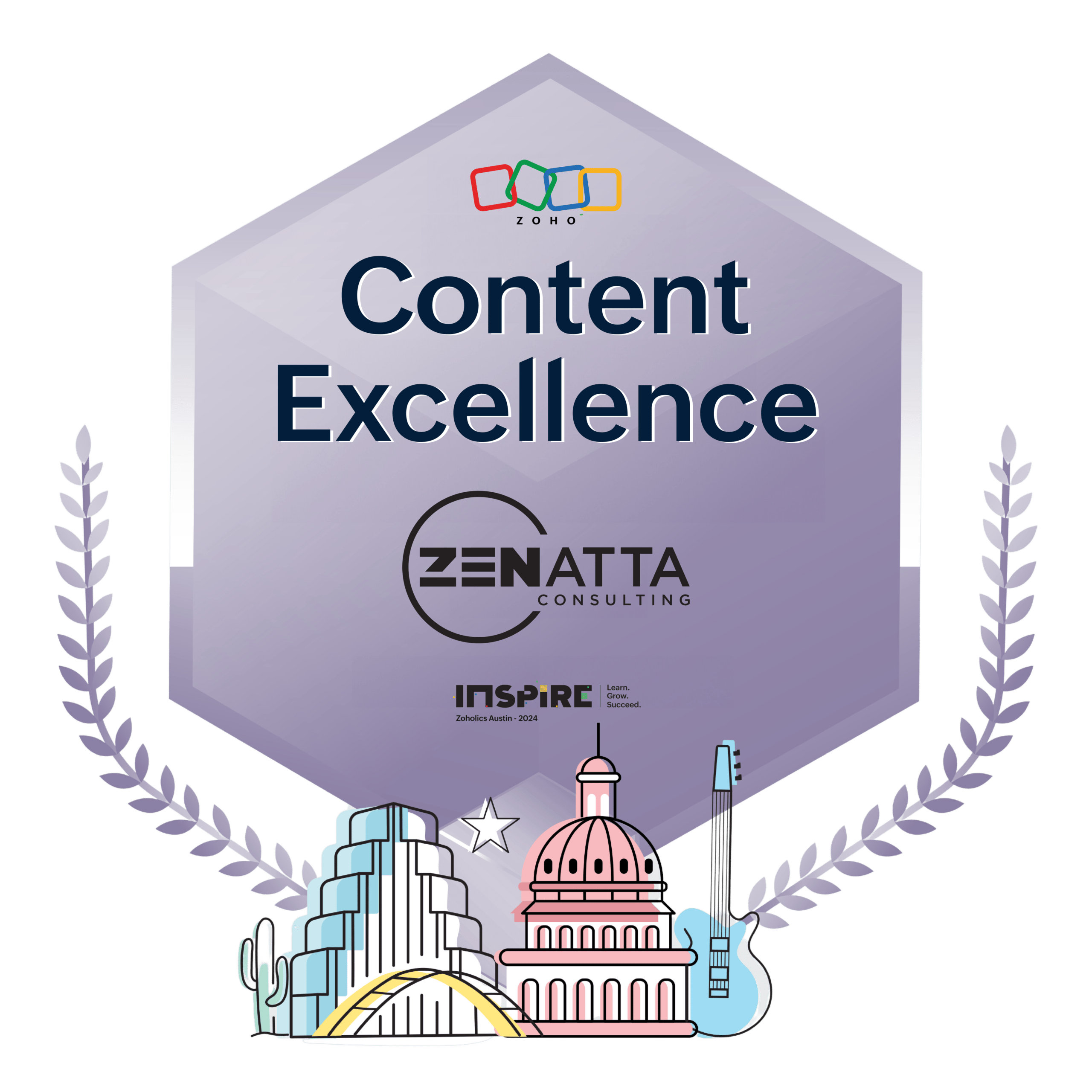 Zoho Content Excellence Award Badge